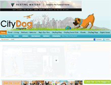 Tablet Screenshot of citydogmagazine.com